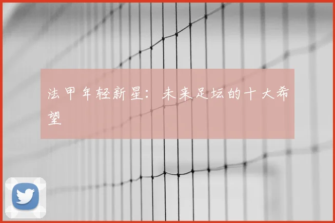 法甲年轻新星：未来足坛的十大希望